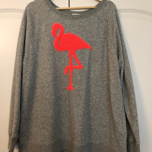 old navy flamingo sweatshirt